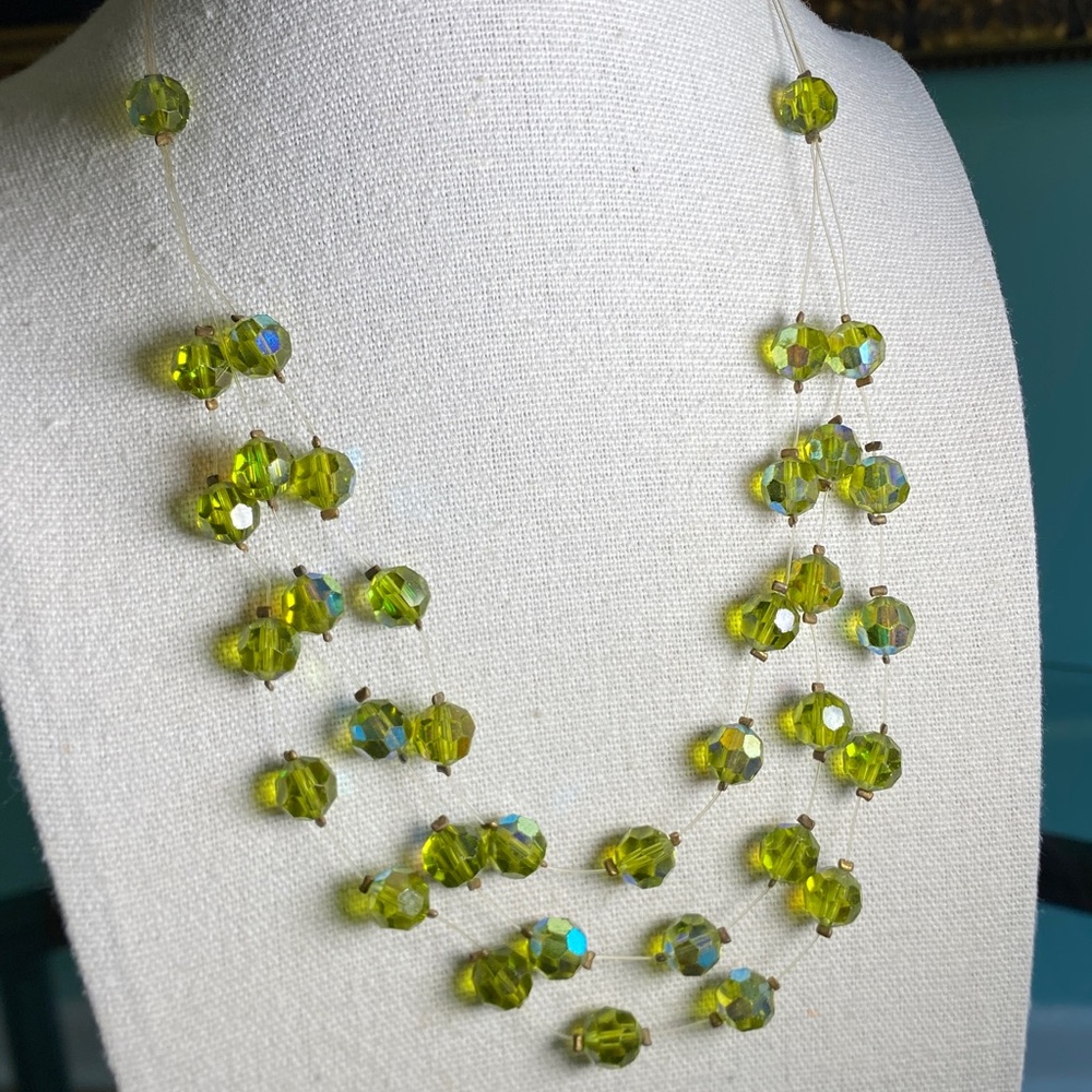 Elegant Green Beaded Necklace